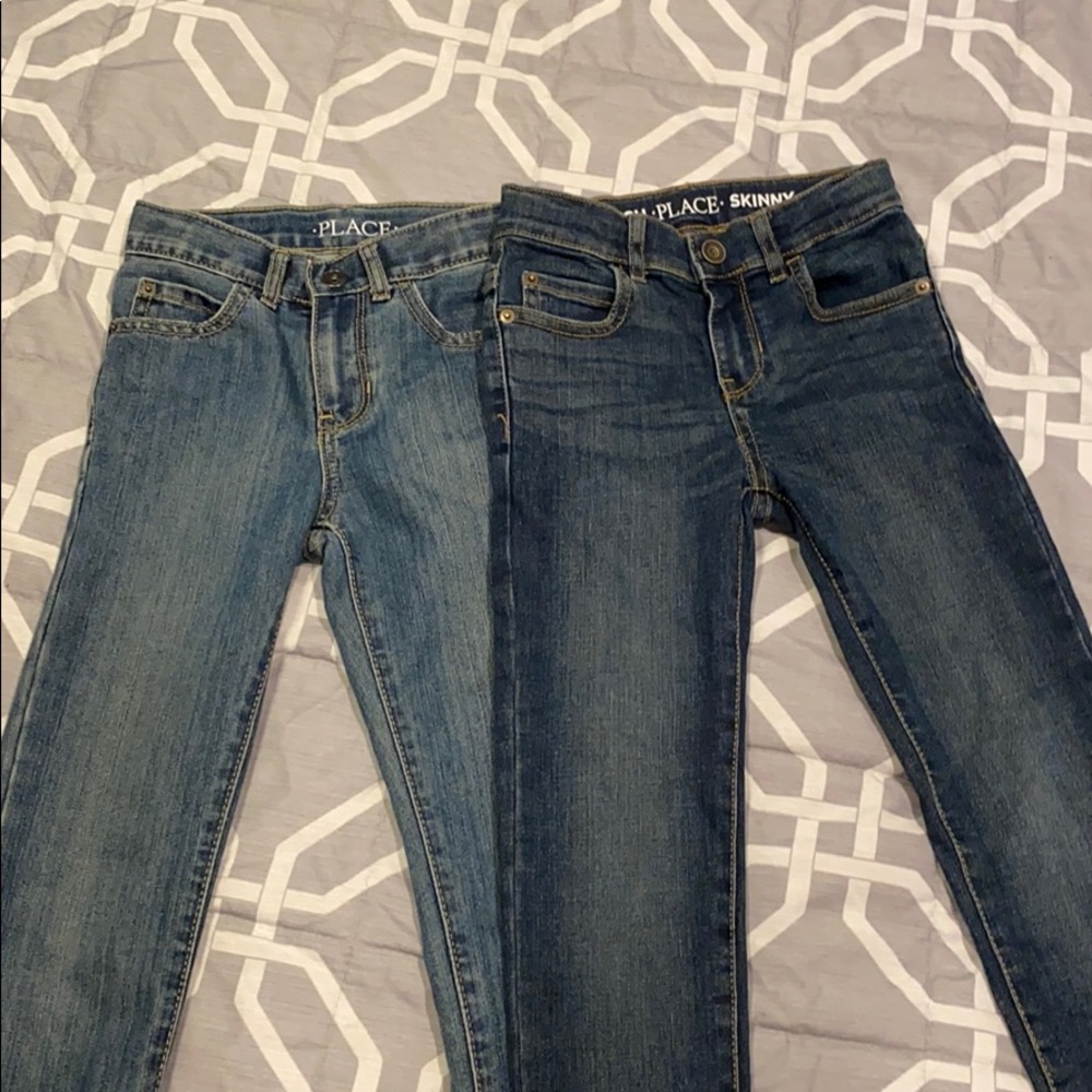 2 pairs Boys Children’s Place Skinny Jeans Size 7